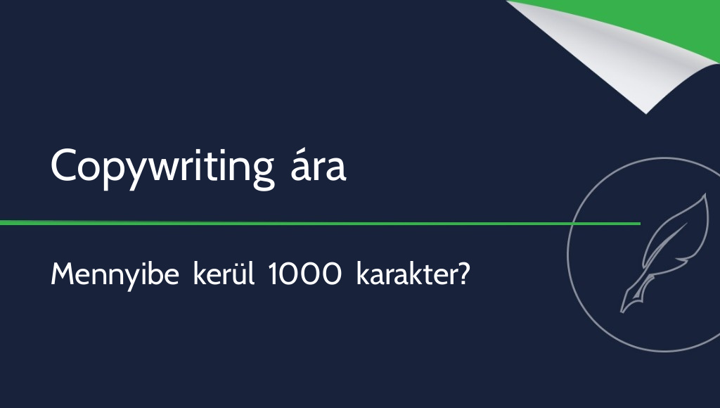 Copywriting ára 1000 karakterenként – mennyibe kerül a tartalom?