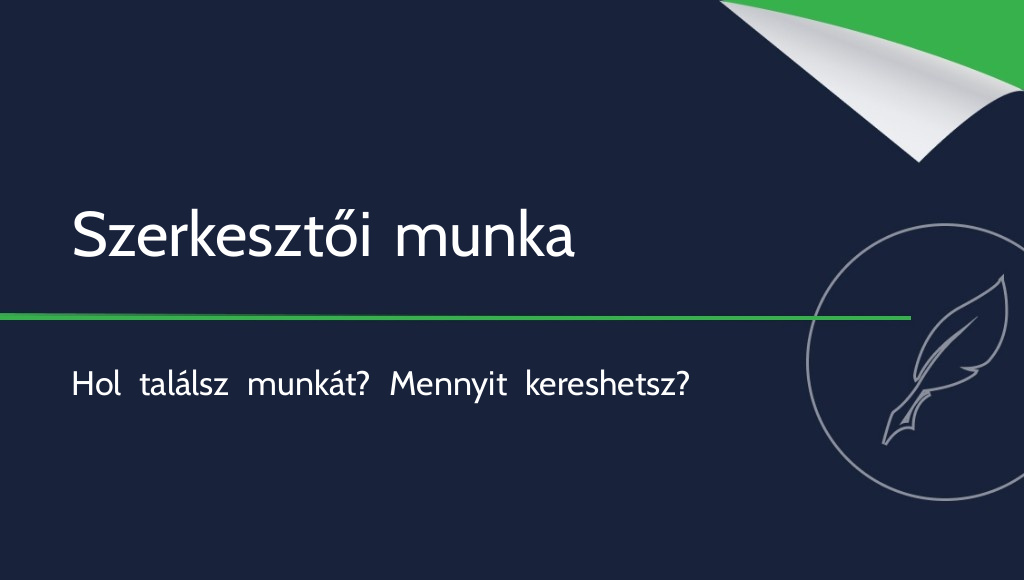 Szövegek szerkesztése – megéri szerkesztőként dolgozni?