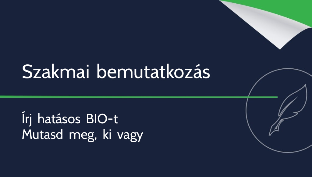Hogyan írjunk bemutatkozó szöveget? Mi az a szakmai bemutatkozás?